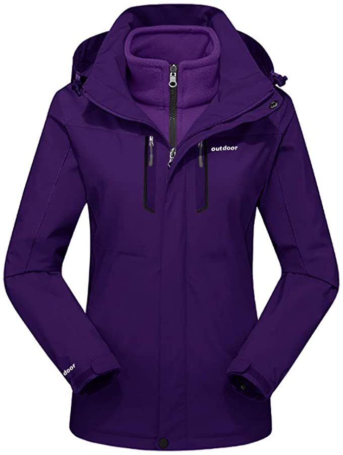 BIYLACLESEN Women's 3-in-1 Snowboard Jacket Winter Coats product image