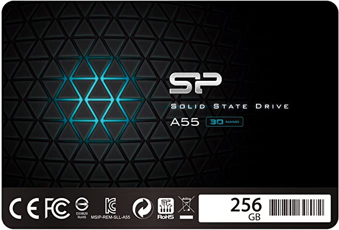Silicon Power 256GB SSD 3D NAND A55 SLC Cache Performance Boost SATA III 2.5